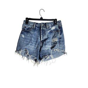 Wild Fable Distressed Denim Shorts - Blue